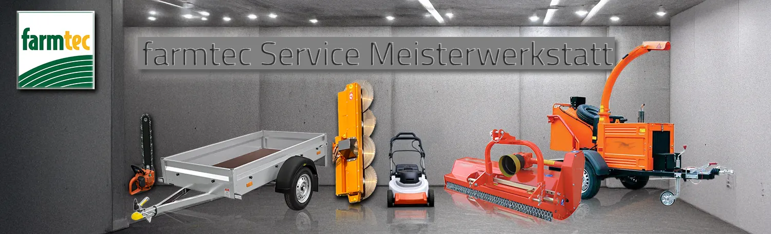 farmtec Meisterwerkstatt für Reparatur von Anhängern, Rasenmähern und Landtechnik in Landshut